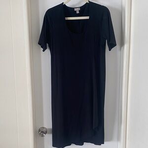 🌺3/$18 Sale J.Jill Wearever Collection Black Midi Dress